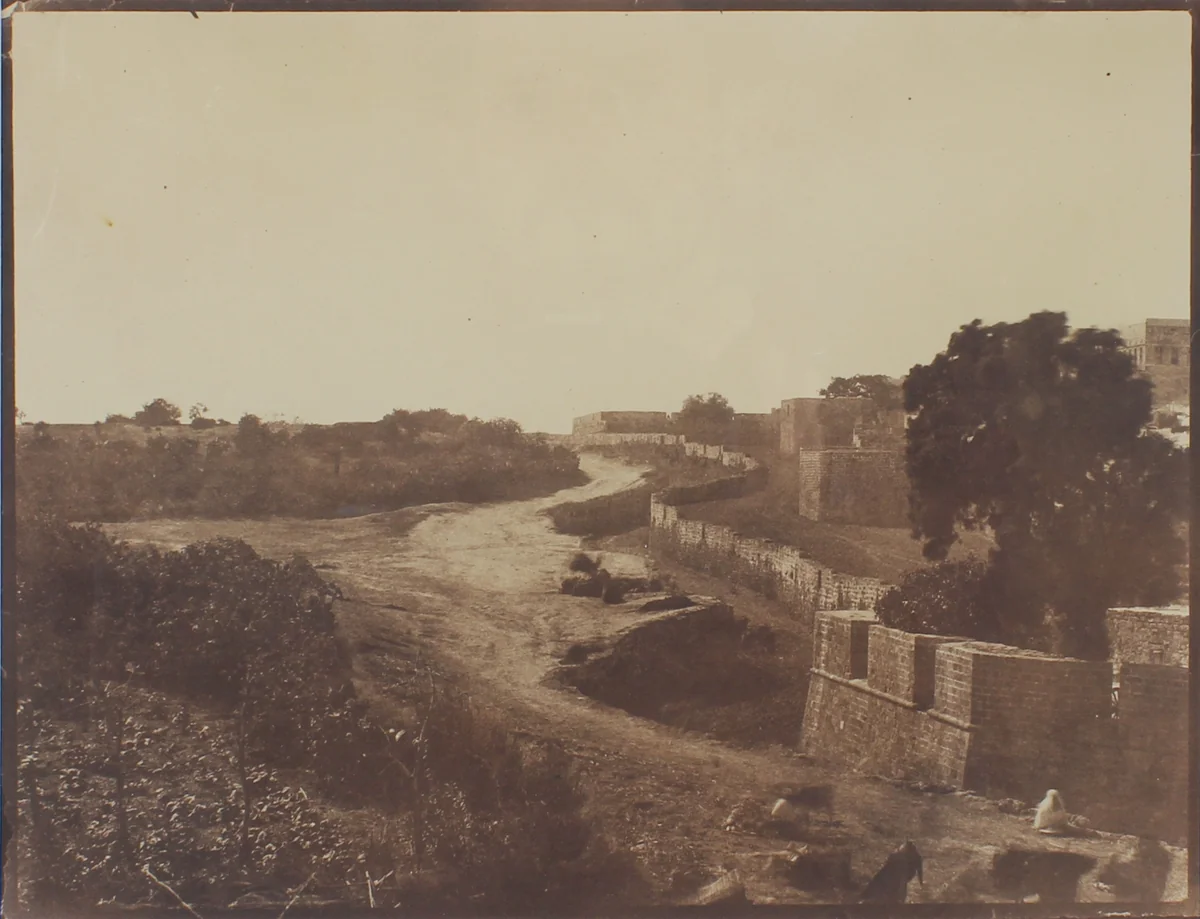 [Walls of Jaffa near the Jerusalem Gate] by Louis Vignes, photograph, 1860