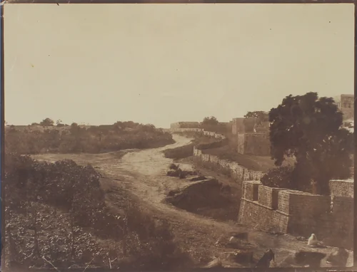 [Walls of Jaffa near the Jerusalem Gate] by Louis Vignes, photograph, 1860