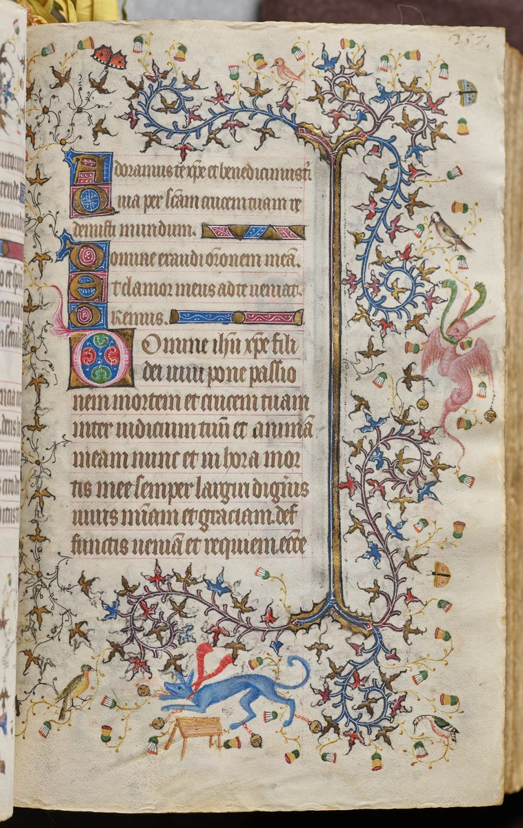 Hours of Charles the Noble, King of Navarre (1361-1425): fol. 129r, Text by Master of the Brussels Initials and Associates, book, 1400-1410