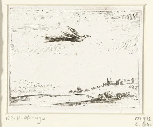 Paradijsvogel by Jacques Callot, print, 1625-1629