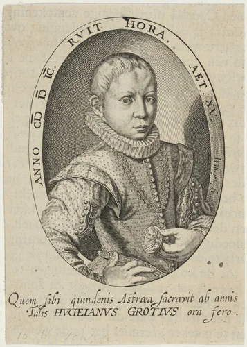 Hugo Grotius by Jacques de Gheyn II, print, 1599