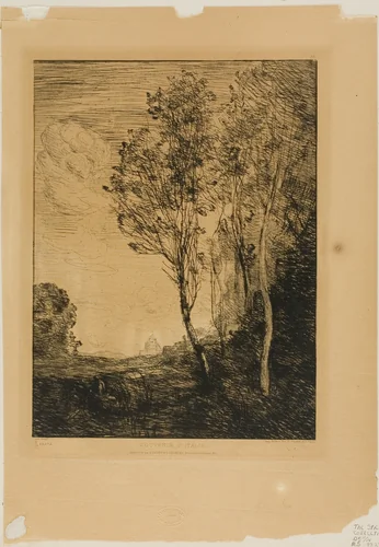 Remembrance of Italy by Jean-Baptiste-Camille Corot, print, 1861-1871