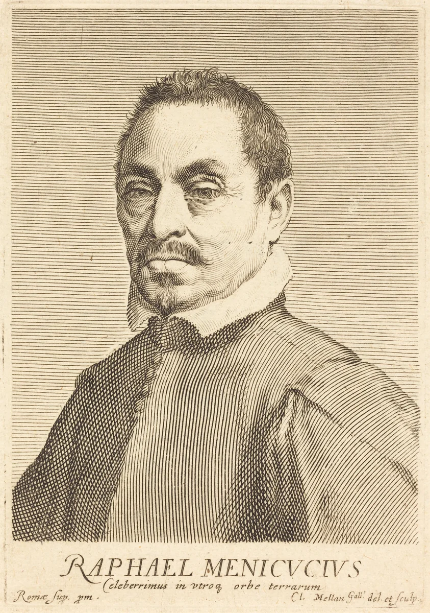 Raffaello Menicucci by Claude Mellan, print, 1598-1688