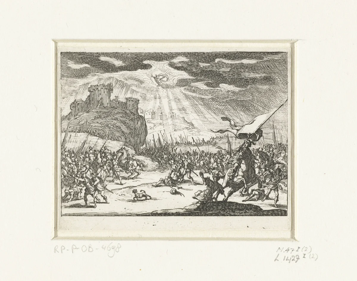 Bekering van Paulus by Jacques Callot, print, 1635