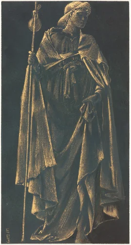 Angelus Ministrans by Edward Coley Burne-Jones, drawing, 1896
