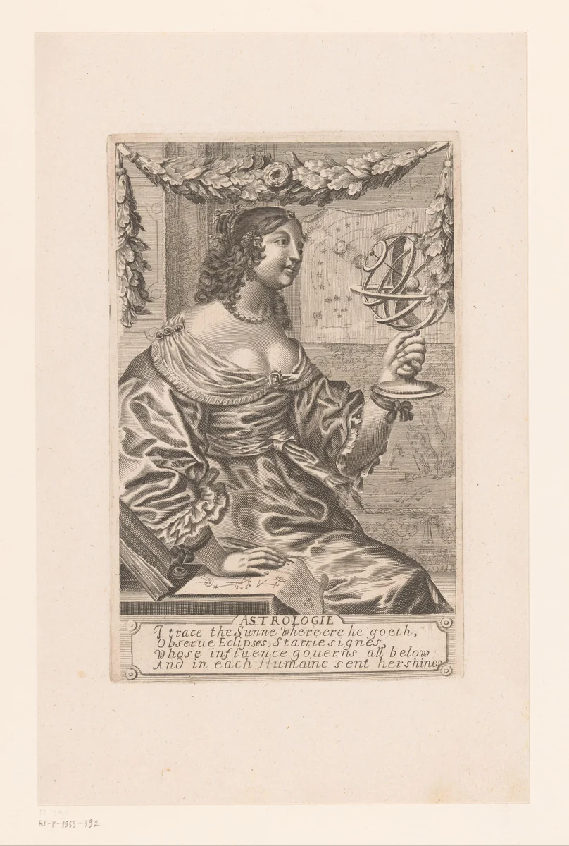 Personificatie van de retorica by Pierre Lombard, print, 1623-1681