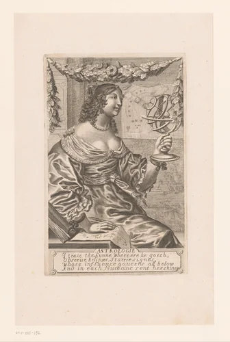 Personificatie van de retorica by Pierre Lombard, print, 1623-1681