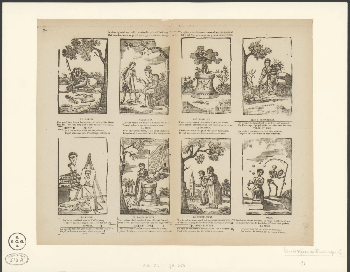 Emblemata by anonymous, print, 1833-1900