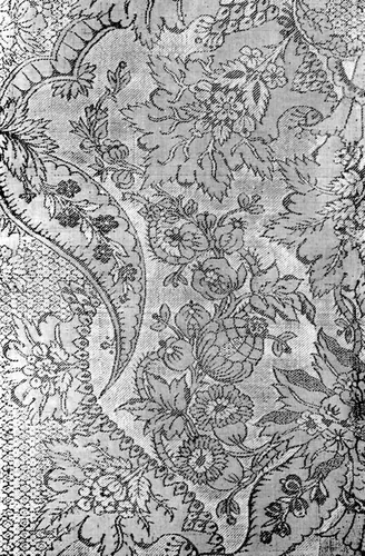 Fragments by France, Lyon, textile, 1715-1735