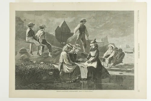 Seesaw Gloucester by Winslow Homer, print, 1856-1910