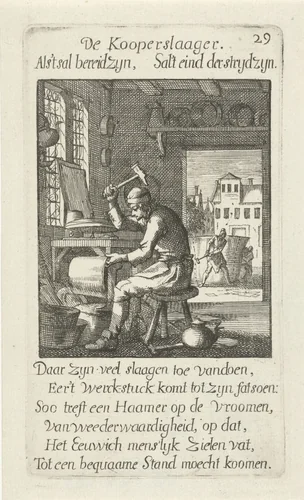 Koperslager by Caspar Luyken, print, 1694