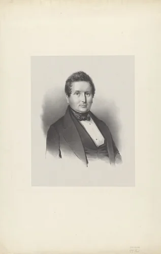Portret van G.J. Pool by Carel Frederik Curtenius Bentinck, print, 1822-1845
