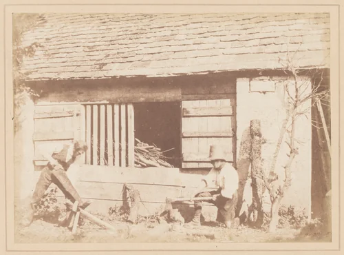 The Woodcutters by William Henry Fox Talbot, photograph, 1845