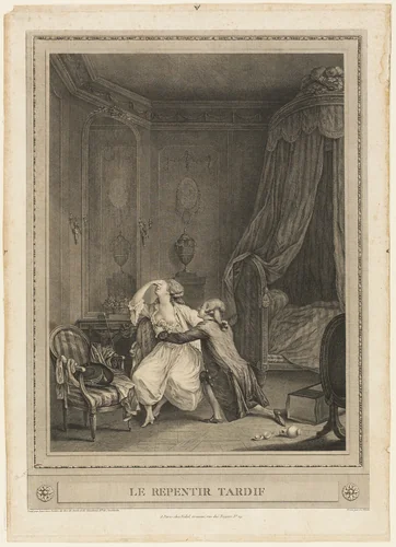 Tardy Repentance by Ferdinand Levillain, print, 1857-1905