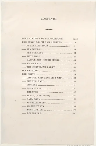 Table of Contents by Thomas Rowlandson, print, 1813