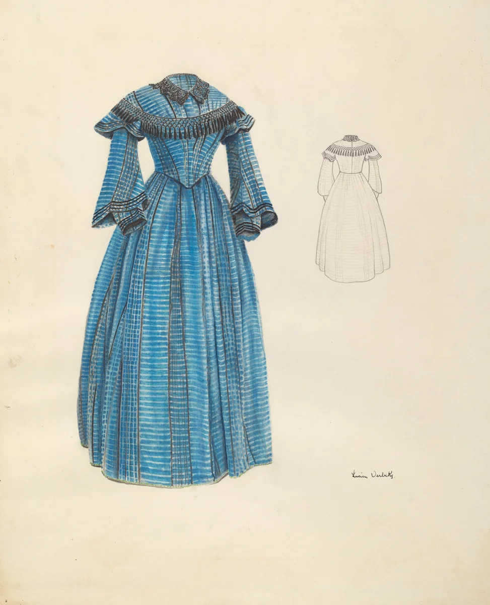 Promenade Dress by Lucien Verbeke, index of american design, 1937