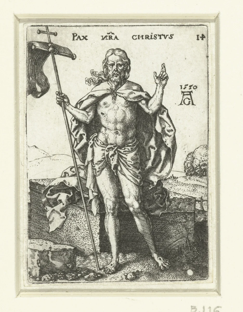 Triomferende Christus by Unknown, print, 1550