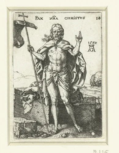 Triomferende Christus by Unknown, print, 1550