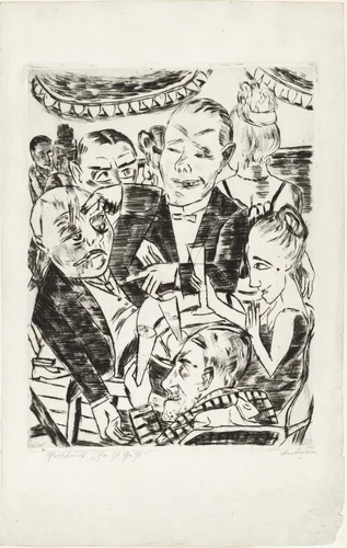 Here Is Intellect ( Hier ist Geist ) by Max Beckmann, print, 1921