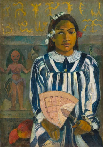 Merahi metua no Tehamana (Tehamana Has Many Parents or The Ancestors of Tehamana) by Paul Gauguin, painting, 1893