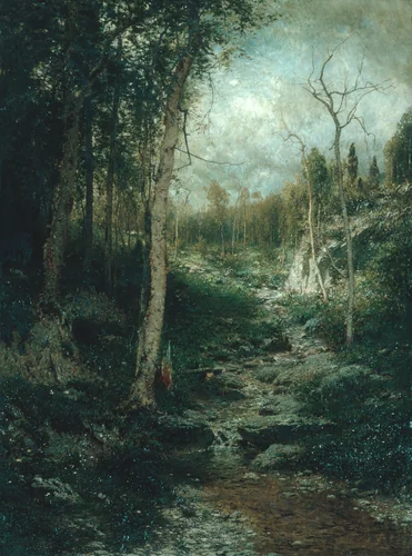 An Old Clearing by Alexander H. Wyant, artwork, 1881