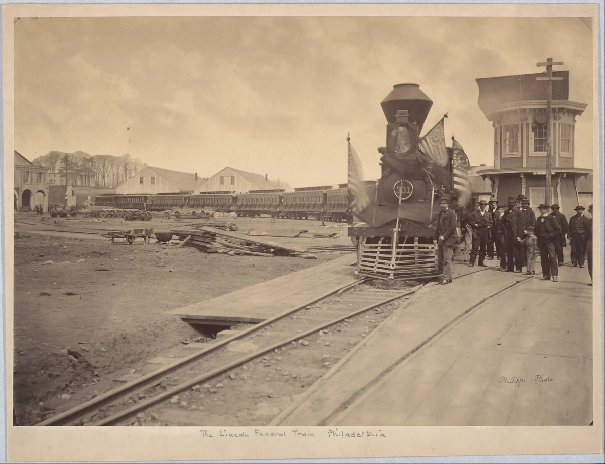 The Lincoln Funeral Train, Philadelphia by Charles L. Philippi, photograph, 1865