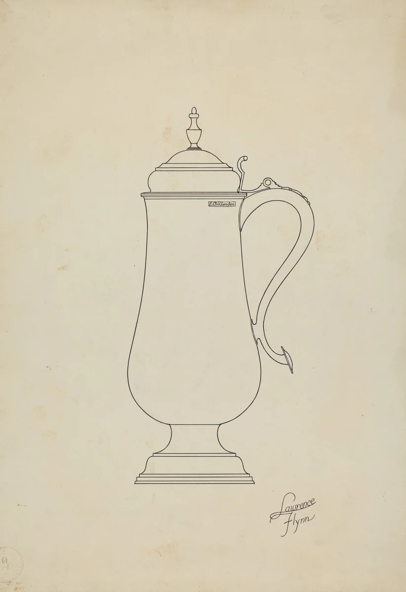 Silver Flagon by Lawrence Flynn, index of american design, 1936