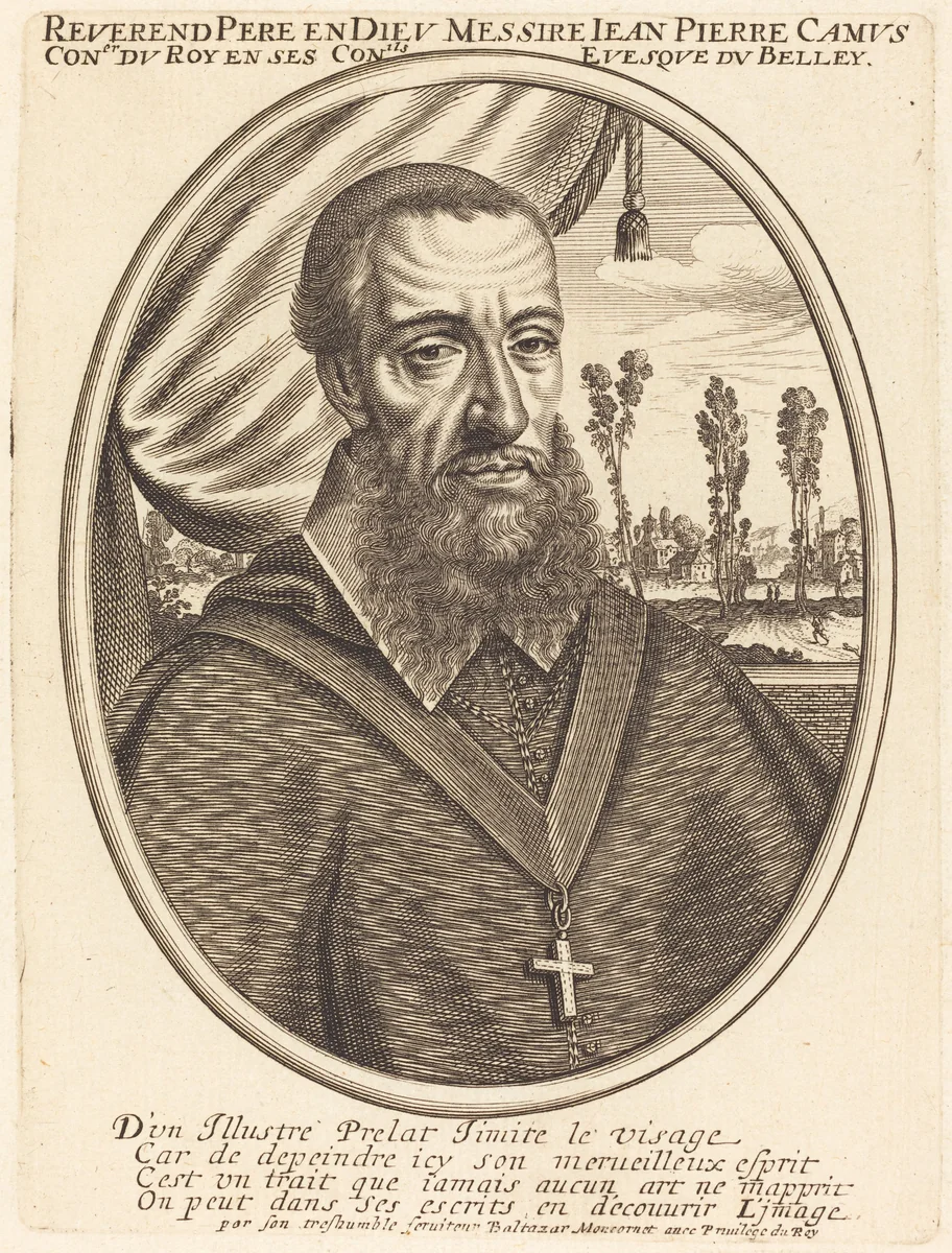 Jean Pierre Camus by Balthasar Moncornet, print, 1600-1668