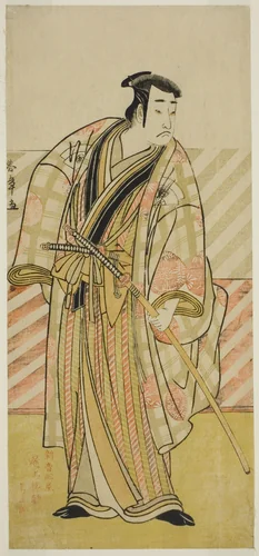 The Actor Onoe Matsusuke I in an Unidentified Role by Katsukawa Shunsho (勝川 春章), print, 1777-1787
