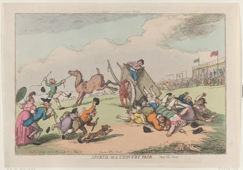 Sports of a Country Fair, Part the First by Thomas Rowlandson, print, 1810