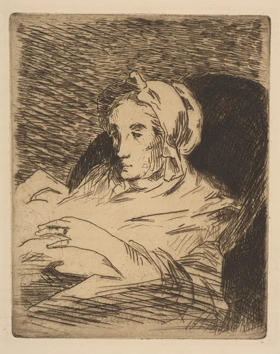 The Convalescent (Suzanne Manet) by Edouard Manet, print, 1879-1881