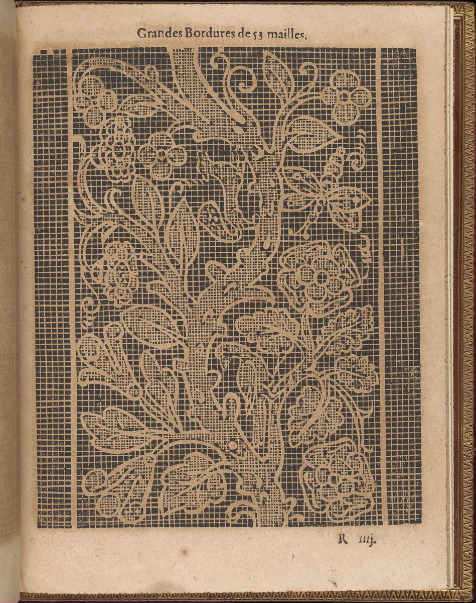 La Pratique de l'Aiguille, page 67 (recto) by Matthias Mignerak, book, 1605