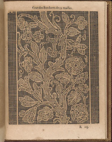 La Pratique de l'Aiguille, page 67 (recto) by Matthias Mignerak, book, 1605