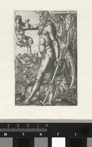 Saturnus by Heinrich Aldegrever, print, 1533