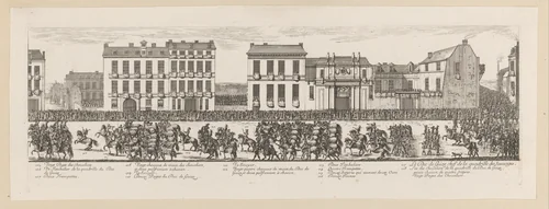 Militaire parade by Israël Silvestre, print, 1662