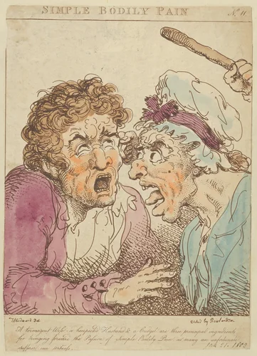 Simple Bodily Pain by Thomas Rowlandson, print, 1800