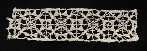 Bobbin Lace (Needlepoint Design) Insertion by Unknown, textile, 1550-1599
