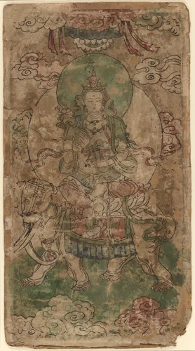 Puxian, the Bodhisattva of Benevolence by Artist Unknown, other, 1301-1368