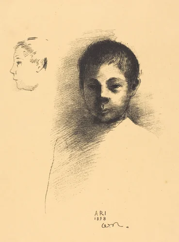 Ari by Odilon Redon, print, 1898