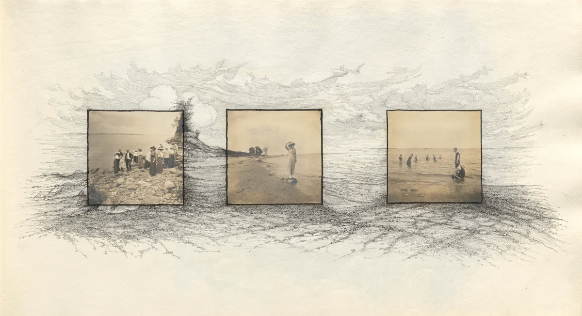 Untitled (page from album titled "July 1913") by Charles Norman Sladen, photograph, 1913