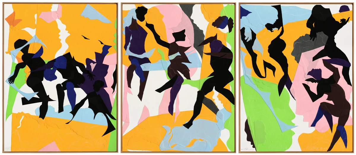 Triptych (3.20.15, 5.21.15, 6.8.15) by Oliver Lee Jackson, painting, 2015