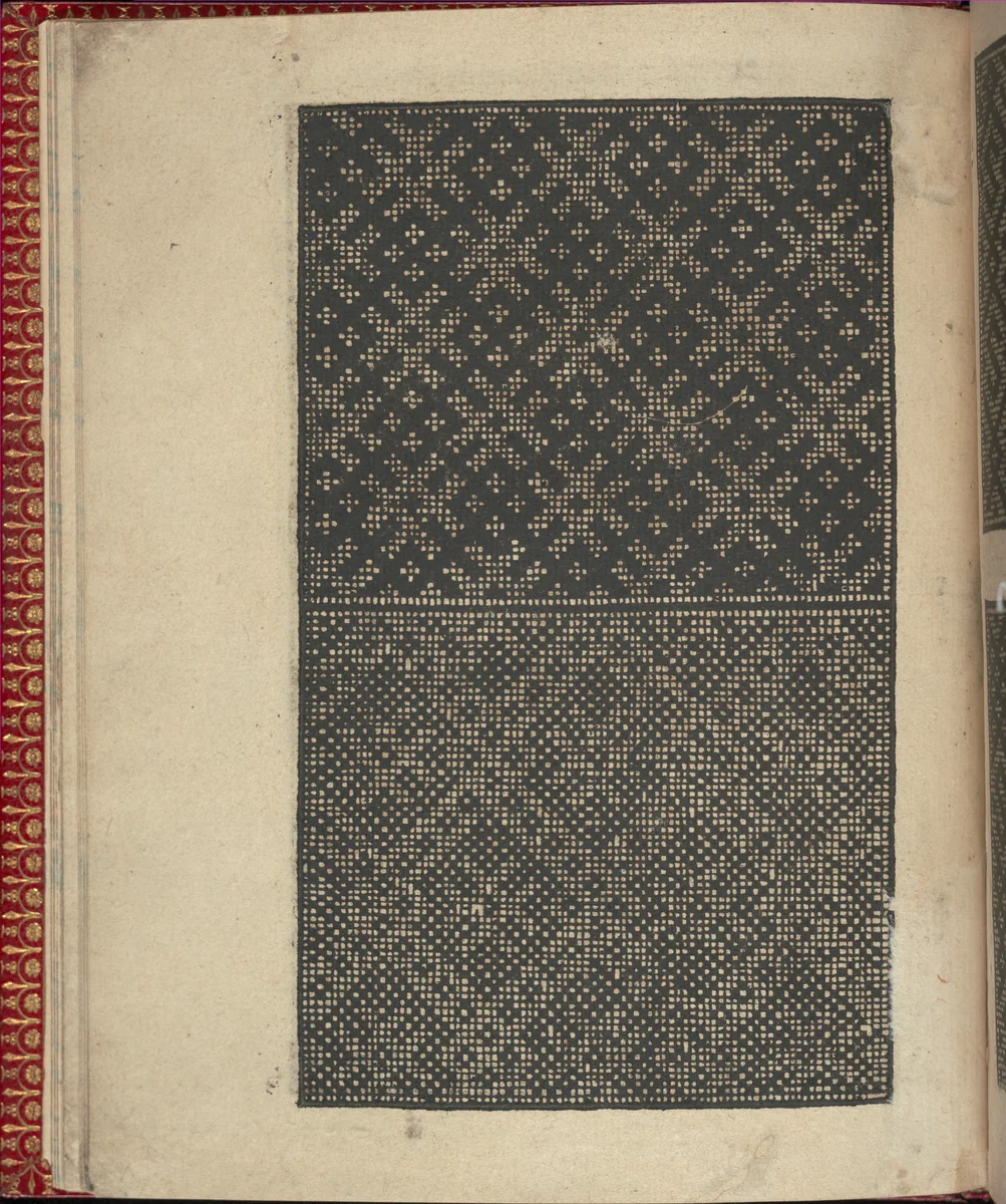 Ce est ung tractat de la noble art de leguille ascavoir ouvraiges de spaigne... page 5 (verso) by Willem Vosterman, book, 1527-1540