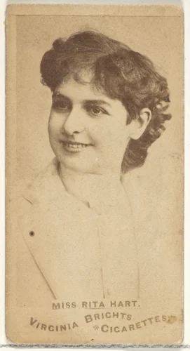 Miss Rita Hart, from the Actors and Actresses series (N45, Type 1) for Virginia Brights Cigarettes by Allen & Ginter, photograph, 1885-1891
