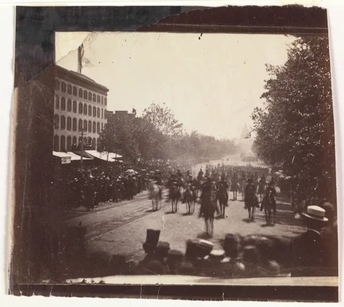 [Grand Army Review, Pennsylvania Avenue, Washington] by Alexander Gardner, photograph, 1865