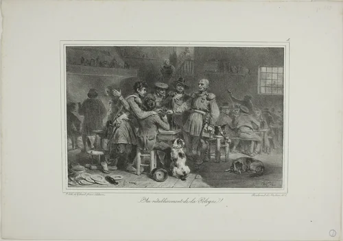 To the Restoration of Poland! by Denis Auguste Marie Raffet, print, 1831