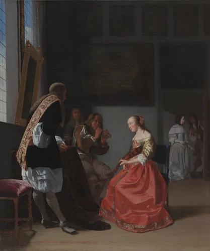 A Musical Company by Jacob Ochtervelt, painting, 1663-1673
