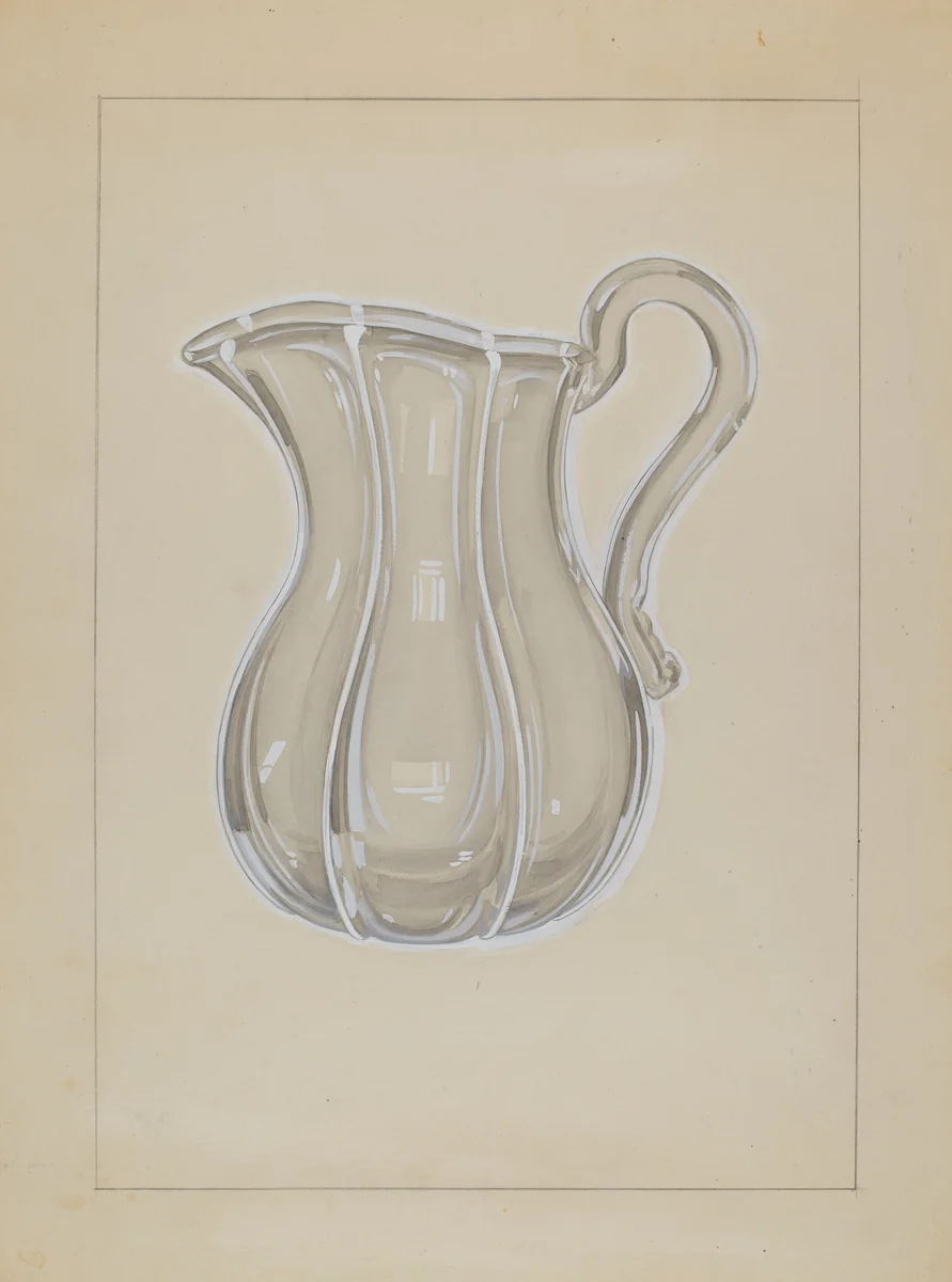 Water Pitcher by John Dana, index of american design, 1936