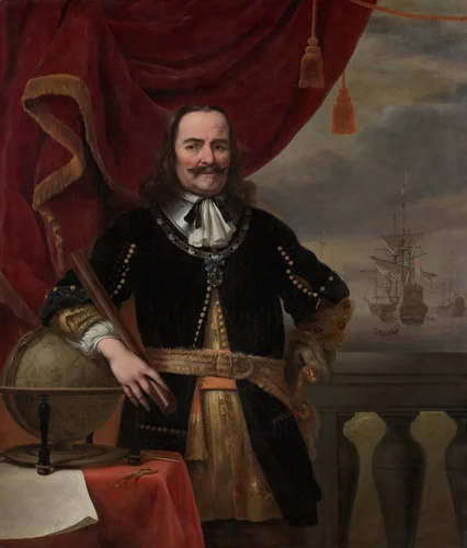 Portrait of Michiel de Ruyter (1607-1676) by Ferdinand Bol, painting, 1667