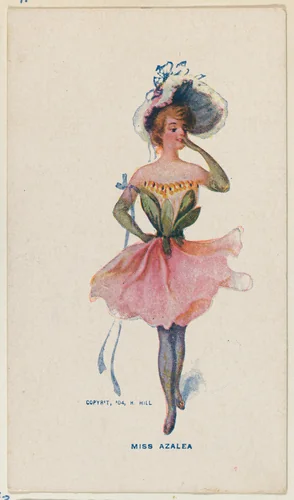 Miss Azalea, from the "Girls and Men in Costume" series (T65), issued with Golden Eagle Cigars by I. Lewis & Co. by I. Lewis & Co., print, 1903