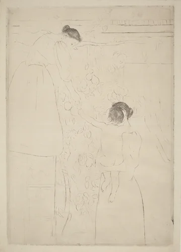 Gathering Fruit by Mary Cassatt, print, 1893